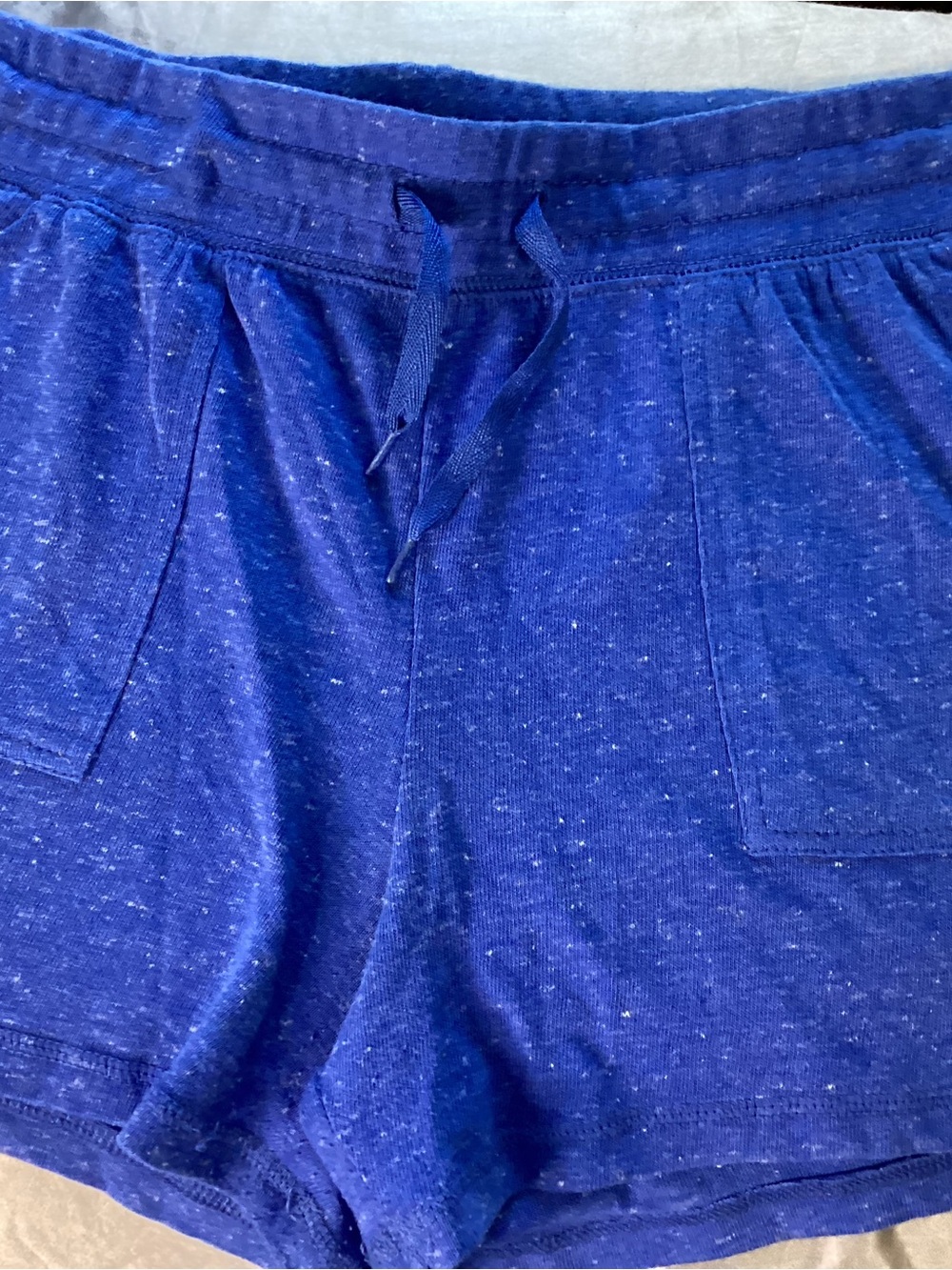 Athletic Works Royal Blue Knit Drawstring Women's Shorts